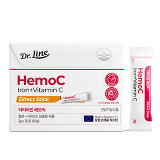 Dr.Line Hemoc維他命C鐵質補充隨身包, 1盒, 60g