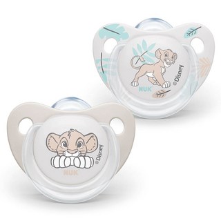 NUK 迪士尼矽膠安撫奶嘴 2入組, S2(6~18個月), 辛巴, 1組