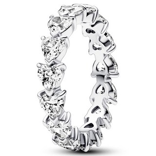 PANDORA 潘多拉 女款愛心環繞戒指 193103C01 + 提袋 + 小卡組合