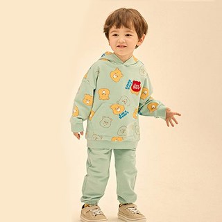 Care Bears 童款熊耳朵造型長袖大口袋帽T+長褲套裝