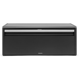 brabantia 前開式方形霧面麵包盒, 黑色, 1個