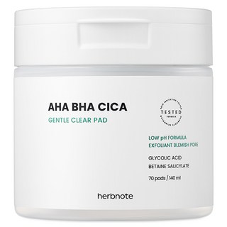 Herb Note Aha Baha Cica 溫和透明墊_70 張, 70片, 1個