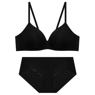 트라이엄프 일체형 통기성 노와이어 브라 팬티 세트