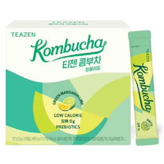 TEAZEN 茶禪 康普茶 青橘萊姆口味, 1盒, 5g, 30條