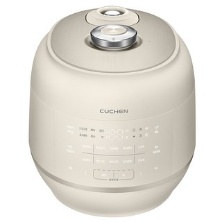 CUCHEN 酷晨 2.1氣壓 頂級 121 全不鏽鋼 IH 電子壓力鍋 10人份, 自然象牙白, CRT-RPS1071I