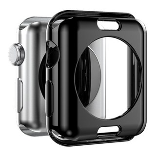 로랜텍 애플워치 호환 림피오 범퍼 실리콘 케이스, 블랙