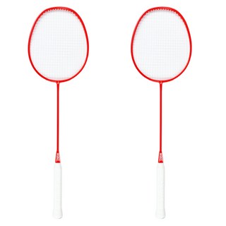 SmaxKorea 超輕量碳纖維羽毛球拍 2入組 N紅色, 單一商品, 1套