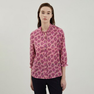 Olivia Lauren 荷葉領碎花雪紡衫 VOCNL4M3241