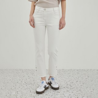 Olivia Lauren 女款開衩細節靴型牛仔褲 VOCMP4M3371