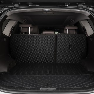 메이튼 차량용 트렁크 매트 일체형, 싼타페 DM / 더프라임 5인승, 블랙