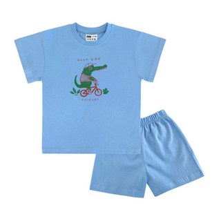 KIDSCREW 兒童透氣恐龍單車短袖上下套裝