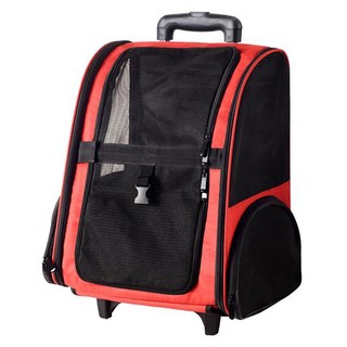 寵物夢工廠 多功能拉桿包, 紅色, 1個