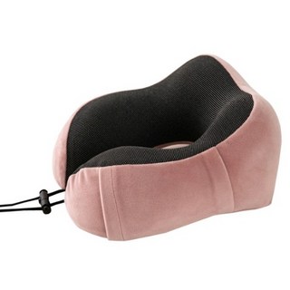 알파커머스 휴대용 메모리폼 u자베개, 핑크