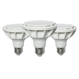 비츠온 LED E26 확산형 전구 15W PAR30, 주광색, 3개