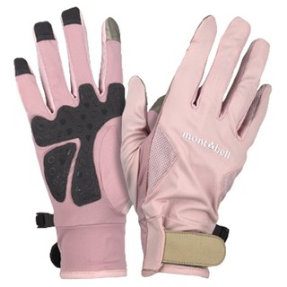 mont-bell 女性用編織網眼長手套 ML5OG14M051, 粉紅色, 1套