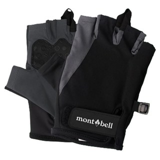 mont-bell 男士輕量半指手套 ML5CMMGH222, 1套, 灰色