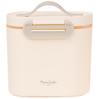 MomnLittle 嬰兒攜帶型奶粉盒 600ml, 1個, 乳灰色