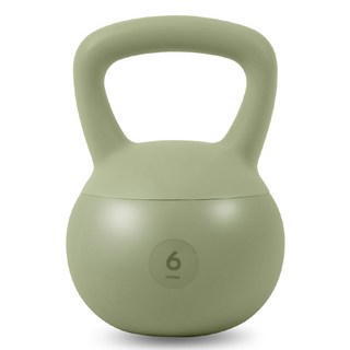 atflee 軟式壺鈴, 1個, 卡其綠, 6kg