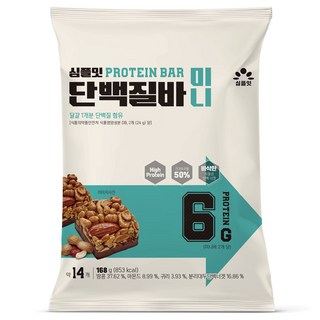 SIMPLEAT 迷你蛋白棒 14入, 168g, 1包