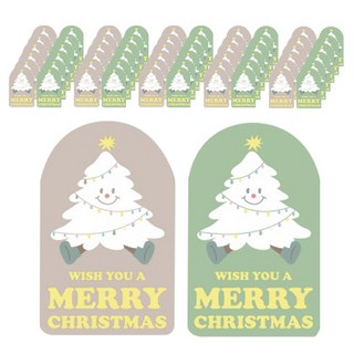 貝貝樹 貼紙2入, 混色, 50個