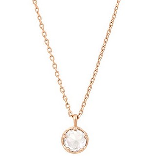 OST 女款925純銀透明方晶鋯石水滴鍊式項鍊