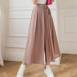 ATTERLIC 百褶蝴蝶結裹式褲裙 13898