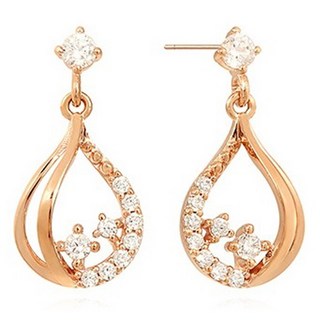 OST 女性用925純銀鑽石銀耳環