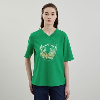 Olivia Lauren 女款V領印花上衣 VOCAS4M3331