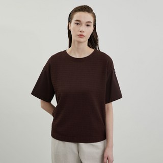 Olivia Lauren 女性壓花圓領上衣 VOCAS4M3281