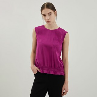 Olivia Lauren 女款抓皺無袖罩衫上衣 VOCAN4M3451