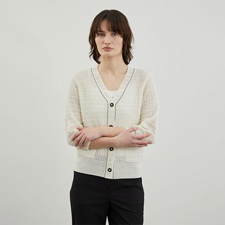 Olivia Lauren 女用鉤針V領開襟衫 VOCBC4M3321
