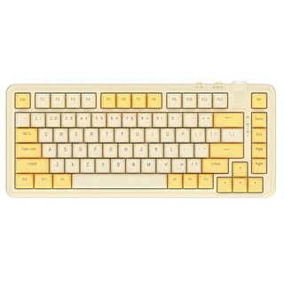 레드빈 더베러 핫스왑 기계식 키보드 A1 무선 텐키리스 저소음, 바나나푸딩, A1-82-YL-RED, 적축