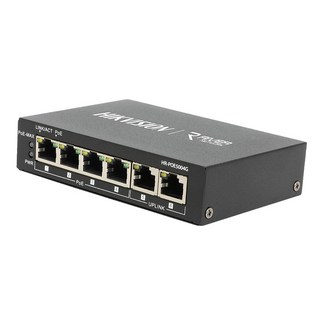 HIKVISION 海康威視 4埠 + 2 Uplink埠 智慧型Gigabit POE交換器, HR-POE5004G/HR001