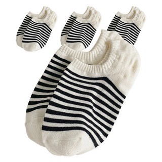 PEONIST 條紋短襪4雙組