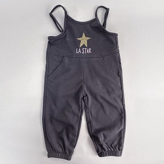 兒童印花吊帶褲