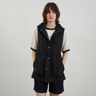 Olivia Lauren 連帽外口袋背心 VVCQC4M3491