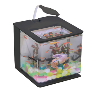 블랙피쉬 미니 탱크 어항, 블랙, 1개