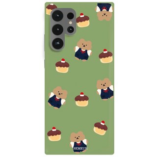 Smer 圖案 麂皮感軟式手機殼