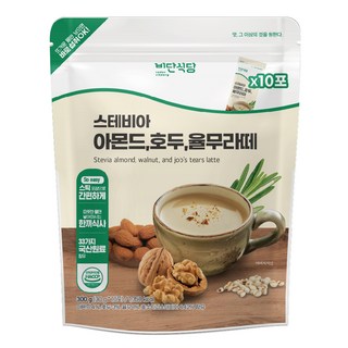vedansikdang 甜菊杏仁核桃薏仁拿鐵 10入, 300g, 1個