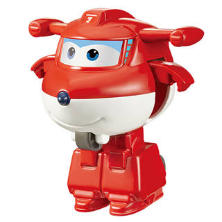 SUPER WINGS 電動迷你變身杰特機器人玩具, 混合顏色