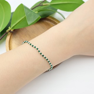 Bidangil 女款 Reve 銀色串珠手鍊