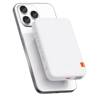 맥도도 스탠드형 맥세이프 보조배터리 10000mAh 20W MC-510, 화이트, 1개