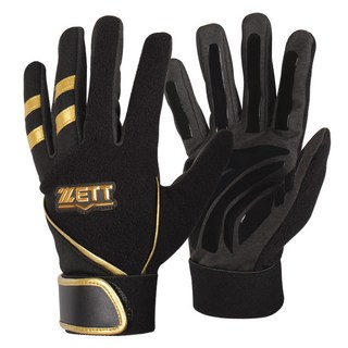 ZETT 冬季打擊手套 雙手穿戴 BGK-391, 黑色, 1套