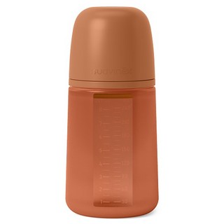 suavinex 蘇維妮 彩色精華仿母乳感矽膠奶瓶, 1個, 紅橙色, 240ml