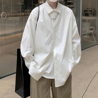 Goodif 男士休閒Oversize寬鬆襯衫