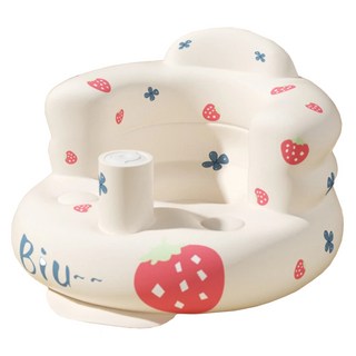 Vanibaby 寶寶充氣沙發, 適用於6-36個月, 環保加厚塑膠, 60 x 54 x 38cm, 草莓