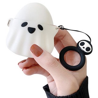 Apple AirPods 保護殼 幽靈 AirPods Pro 2代, 單一商品, 白色