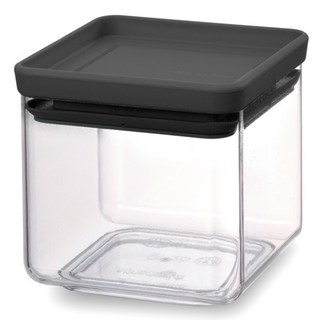 brabantia TASTY+ 方形儲物罐, 深灰色, 1個