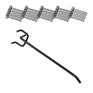 Maket Gamseong 洞洞板掛鉤 15cm x 2.5cm, 黑色, 50個