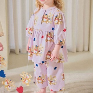 몰리멜리프렌즈 아동용 친친 베어래빗 7부 파자마 세트